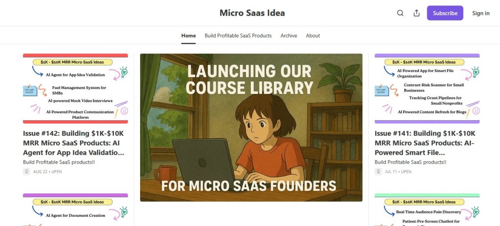 Micro SaaS Ideas Newsletter