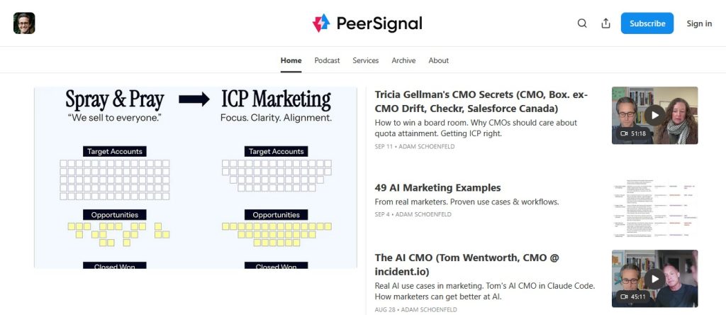 Peer Signal Newsletter