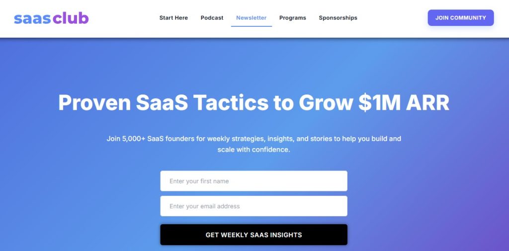 SaaS Club Newsletter