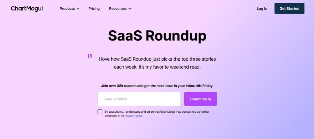 SaaS Roundup Newsletter