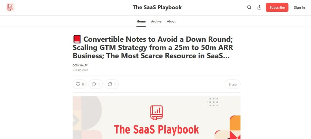 The SaaS Playbook Newsletter