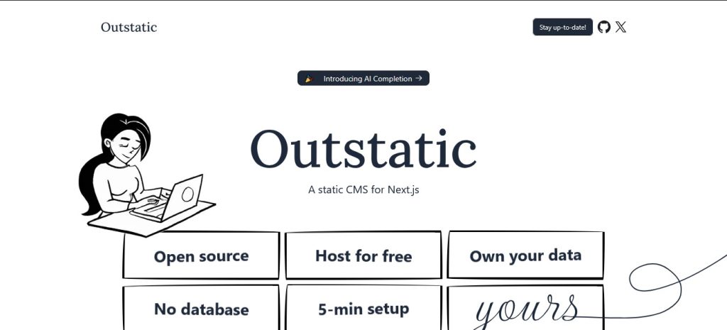 Outstatic Homepage