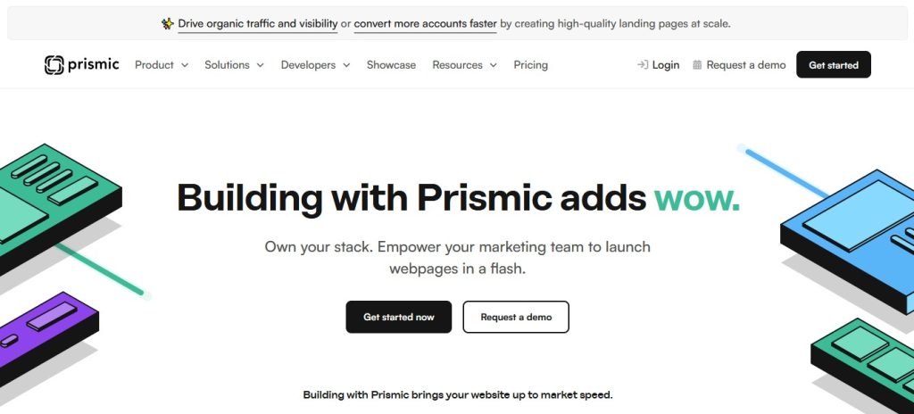 Prismic Homepage